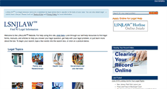 Desktop Screenshot of lsnjlaw.org
