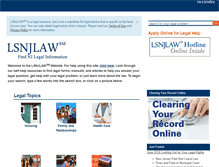 Tablet Screenshot of lsnjlaw.org